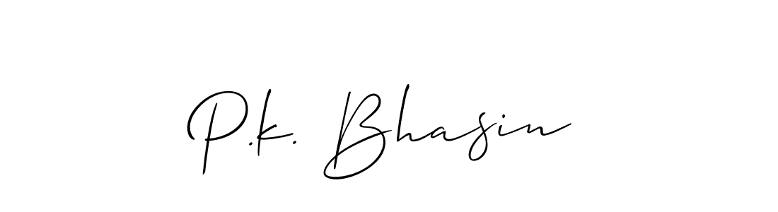 Make a beautiful signature design for name P.k. Bhasin. Use this online signature maker to create a handwritten signature for free. P.k. Bhasin signature style 2 images and pictures png