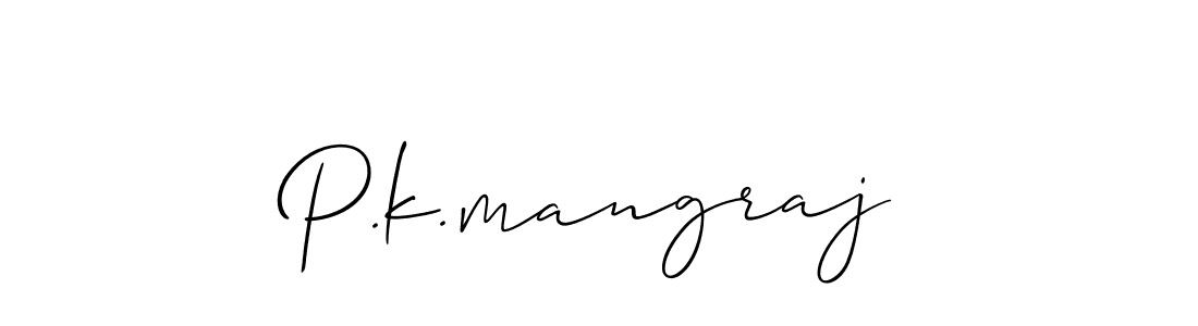 Also You can easily find your signature by using the search form. We will create P.k.mangraj name handwritten signature images for you free of cost using Allison_Script sign style. P.k.mangraj signature style 2 images and pictures png