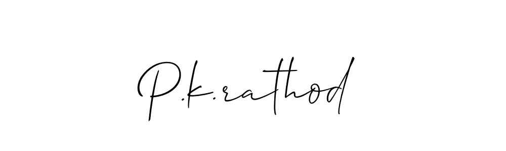 Design your own signature with our free online signature maker. With this signature software, you can create a handwritten (Allison_Script) signature for name P.k.rathod. P.k.rathod signature style 2 images and pictures png