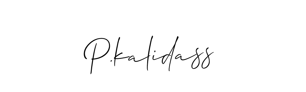You should practise on your own different ways (Allison_Script) to write your name (P.kalidass) in signature. don't let someone else do it for you. P.kalidass signature style 2 images and pictures png