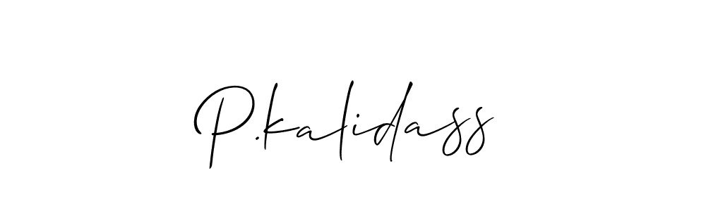 How to make P.kalidass signature? Allison_Script is a professional autograph style. Create handwritten signature for P.kalidass name. P.kalidass signature style 2 images and pictures png
