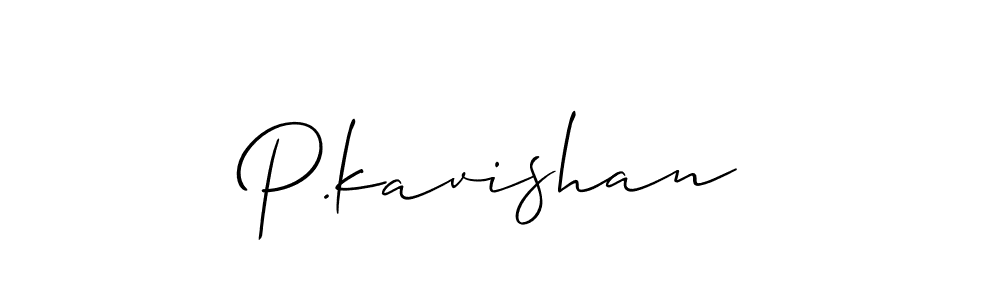 How to Draw P.kavishan signature style? Allison_Script is a latest design signature styles for name P.kavishan. P.kavishan signature style 2 images and pictures png