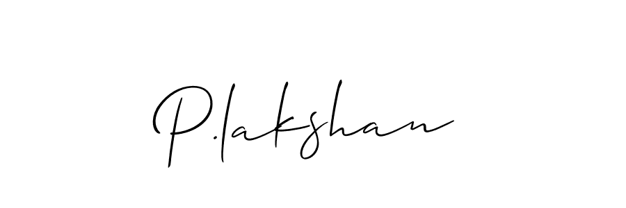 Also we have P.lakshan name is the best signature style. Create professional handwritten signature collection using Allison_Script autograph style. P.lakshan signature style 2 images and pictures png