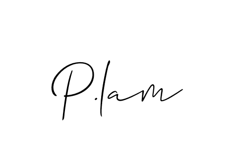 You should practise on your own different ways (Allison_Script) to write your name (P.lam) in signature. don't let someone else do it for you. P.lam signature style 2 images and pictures png