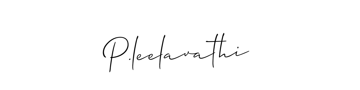 Make a beautiful signature design for name P.leelavathi. With this signature (Allison_Script) style, you can create a handwritten signature for free. P.leelavathi signature style 2 images and pictures png
