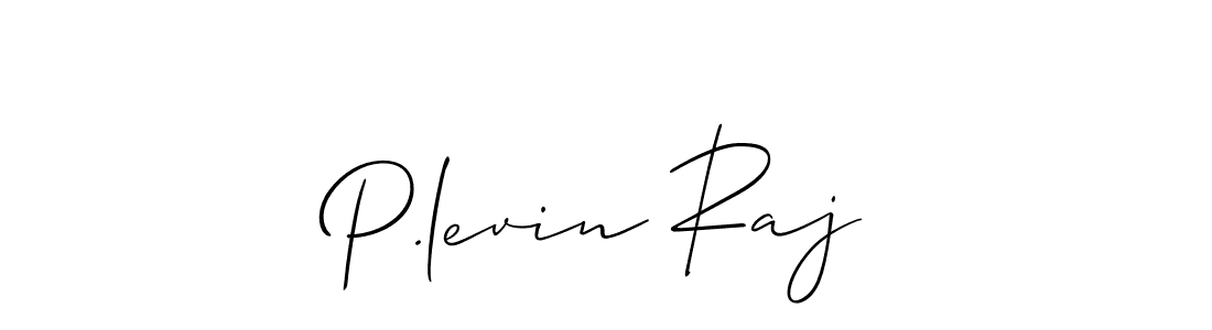 Make a beautiful signature design for name P.levin Raj. Use this online signature maker to create a handwritten signature for free. P.levin Raj signature style 2 images and pictures png