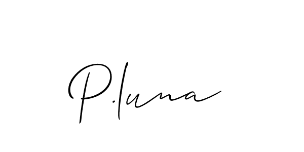 Make a short P.luna signature style. Manage your documents anywhere anytime using Allison_Script. Create and add eSignatures, submit forms, share and send files easily. P.luna signature style 2 images and pictures png