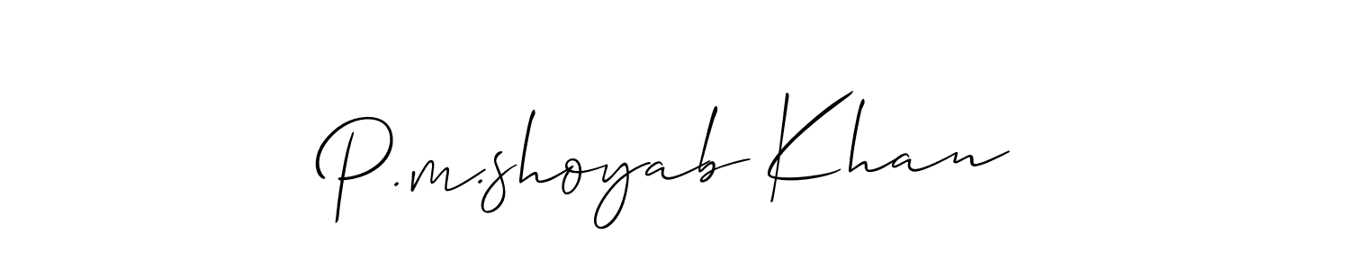 Check out images of Autograph of P.m.shoyab Khan name. Actor P.m.shoyab Khan Signature Style. Allison_Script is a professional sign style online. P.m.shoyab Khan signature style 2 images and pictures png