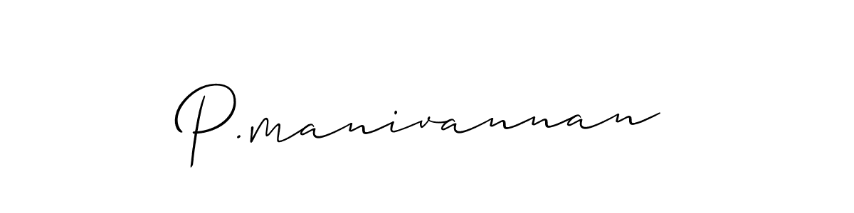 Use a signature maker to create a handwritten signature online. With this signature software, you can design (Allison_Script) your own signature for name P.manivannan. P.manivannan signature style 2 images and pictures png