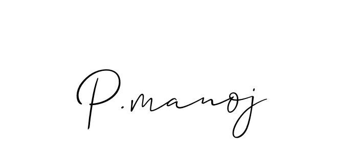 Make a beautiful signature design for name P.manoj. Use this online signature maker to create a handwritten signature for free. P.manoj signature style 2 images and pictures png