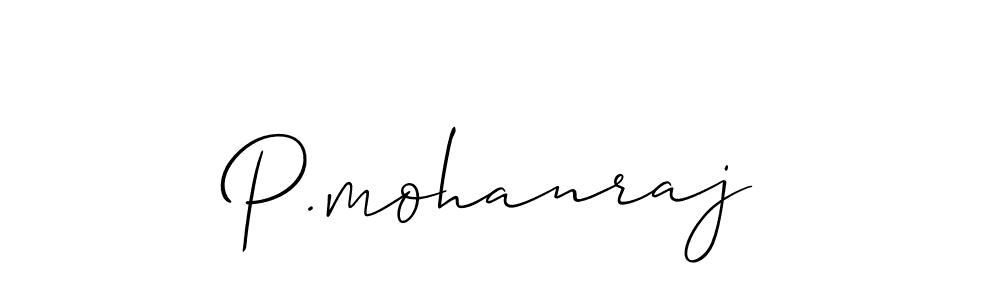 Allison_Script is a professional signature style that is perfect for those who want to add a touch of class to their signature. It is also a great choice for those who want to make their signature more unique. Get P.mohanraj name to fancy signature for free. P.mohanraj signature style 2 images and pictures png