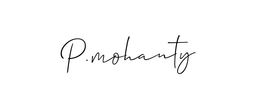 Use a signature maker to create a handwritten signature online. With this signature software, you can design (Allison_Script) your own signature for name P.mohanty. P.mohanty signature style 2 images and pictures png