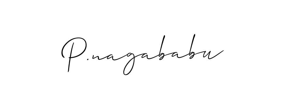 if you are searching for the best signature style for your name P.nagababu. so please give up your signature search. here we have designed multiple signature styles  using Allison_Script. P.nagababu signature style 2 images and pictures png