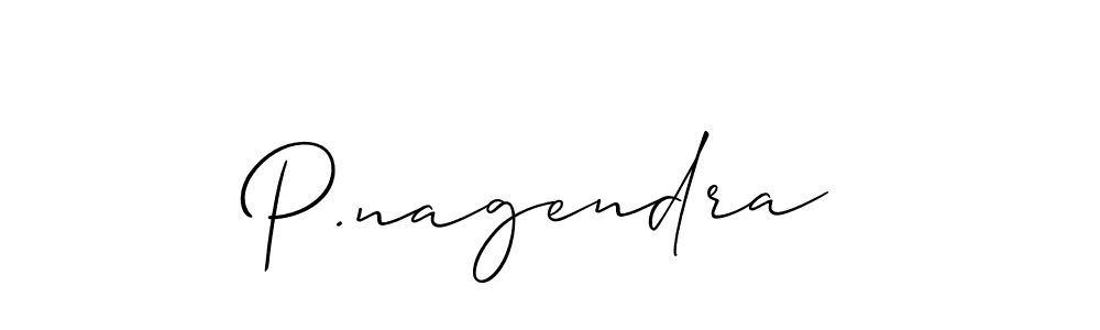 Best and Professional Signature Style for P.nagendra. Allison_Script Best Signature Style Collection. P.nagendra signature style 2 images and pictures png