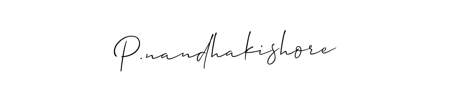 Once you've used our free online signature maker to create your best signature Allison_Script style, it's time to enjoy all of the benefits that P.nandhakishore name signing documents. P.nandhakishore signature style 2 images and pictures png