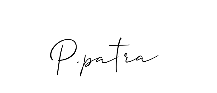 P.patra stylish signature style. Best Handwritten Sign (Allison_Script) for my name. Handwritten Signature Collection Ideas for my name P.patra. P.patra signature style 2 images and pictures png