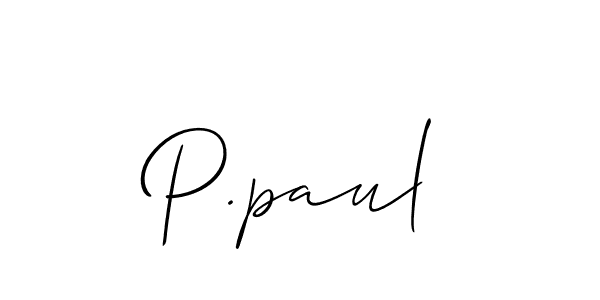 Best and Professional Signature Style for P.paul. Allison_Script Best Signature Style Collection. P.paul signature style 2 images and pictures png