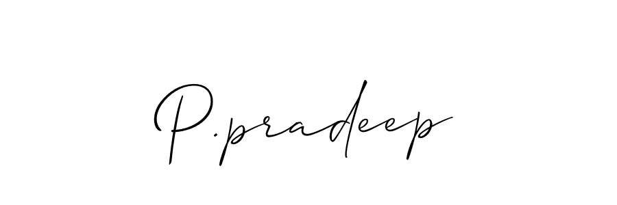 You should practise on your own different ways (Allison_Script) to write your name (P.pradeep) in signature. don't let someone else do it for you. P.pradeep signature style 2 images and pictures png