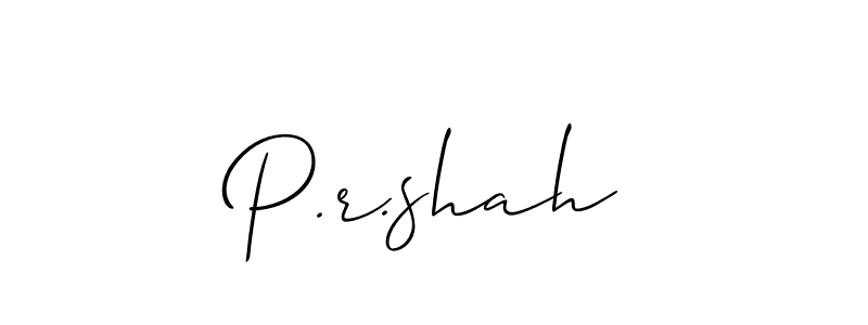 if you are searching for the best signature style for your name P.r.shah. so please give up your signature search. here we have designed multiple signature styles  using Allison_Script. P.r.shah signature style 2 images and pictures png