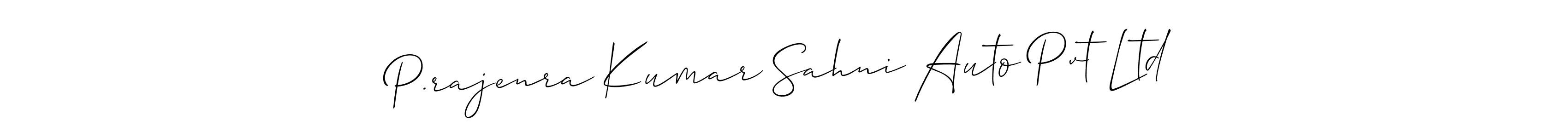 This is the best signature style for the P.rajenra Kumar Sahni Auto Pvt Ltd name. Also you like these signature font (Allison_Script). Mix name signature. P.rajenra Kumar Sahni Auto Pvt Ltd signature style 2 images and pictures png