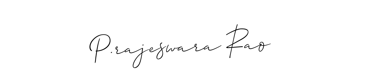 Make a beautiful signature design for name P.rajeswara Rao. Use this online signature maker to create a handwritten signature for free. P.rajeswara Rao signature style 2 images and pictures png