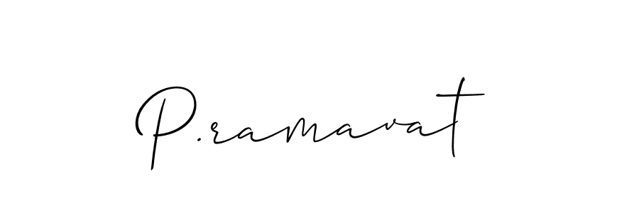 How to Draw P.ramavat signature style? Allison_Script is a latest design signature styles for name P.ramavat. P.ramavat signature style 2 images and pictures png