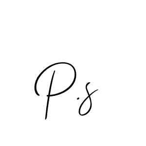 Also You can easily find your signature by using the search form. We will create P.s name handwritten signature images for you free of cost using Allison_Script sign style. P.s signature style 2 images and pictures png