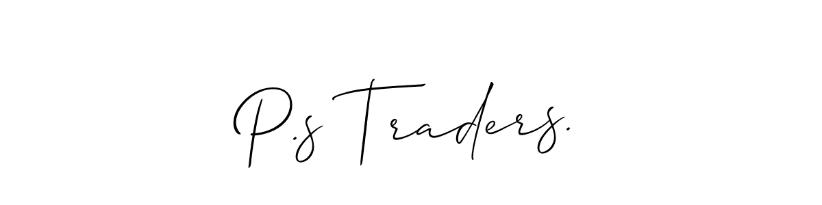 You can use this online signature creator to create a handwritten signature for the name P.s Traders.. This is the best online autograph maker. P.s Traders. signature style 2 images and pictures png