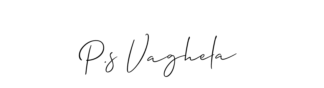 Best and Professional Signature Style for P.s Vaghela. Allison_Script Best Signature Style Collection. P.s Vaghela signature style 2 images and pictures png