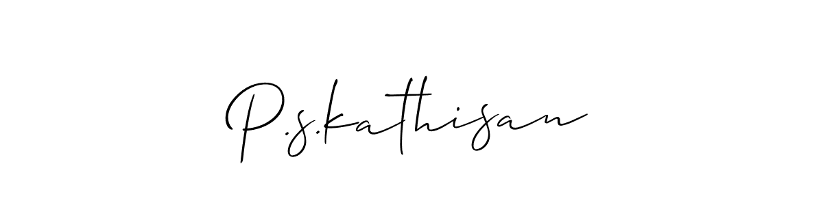 Here are the top 10 professional signature styles for the name P.s.kathisan. These are the best autograph styles you can use for your name. P.s.kathisan signature style 2 images and pictures png