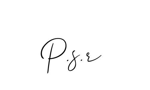 You should practise on your own different ways (Allison_Script) to write your name (P.s.r) in signature. don't let someone else do it for you. P.s.r signature style 2 images and pictures png
