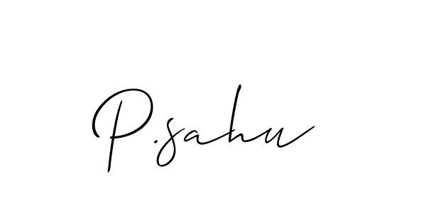 How to make P.sahu signature? Allison_Script is a professional autograph style. Create handwritten signature for P.sahu name. P.sahu signature style 2 images and pictures png