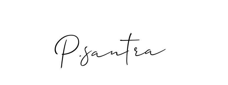 P.santra stylish signature style. Best Handwritten Sign (Allison_Script) for my name. Handwritten Signature Collection Ideas for my name P.santra. P.santra signature style 2 images and pictures png