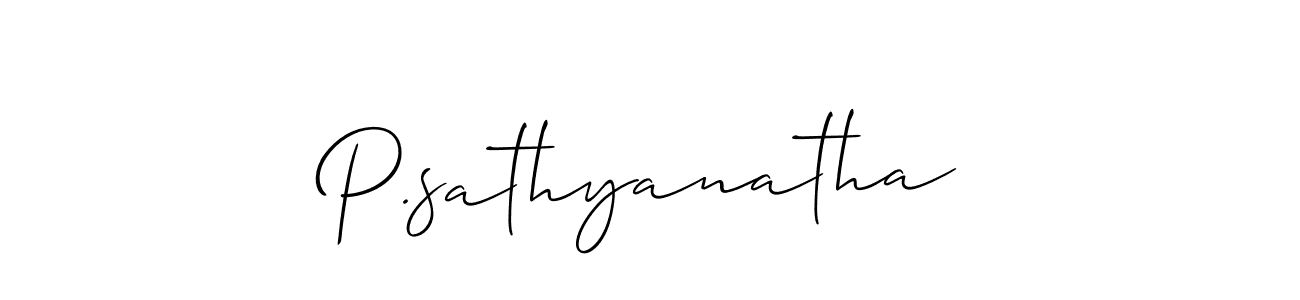 Make a beautiful signature design for name P.sathyanatha. Use this online signature maker to create a handwritten signature for free. P.sathyanatha signature style 2 images and pictures png