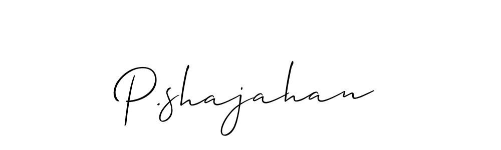 Make a beautiful signature design for name P.shajahan. Use this online signature maker to create a handwritten signature for free. P.shajahan signature style 2 images and pictures png