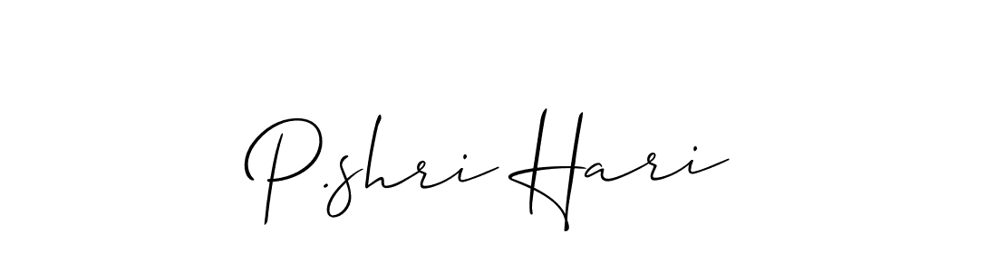 Use a signature maker to create a handwritten signature online. With this signature software, you can design (Allison_Script) your own signature for name P.shri Hari. P.shri Hari signature style 2 images and pictures png