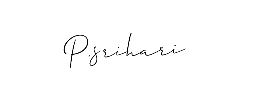 It looks lik you need a new signature style for name P.srihari. Design unique handwritten (Allison_Script) signature with our free signature maker in just a few clicks. P.srihari signature style 2 images and pictures png