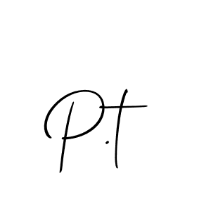 How to Draw P.t signature style? Allison_Script is a latest design signature styles for name P.t. P.t signature style 2 images and pictures png