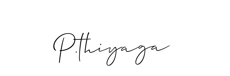 Make a beautiful signature design for name P.thiyaga. Use this online signature maker to create a handwritten signature for free. P.thiyaga signature style 2 images and pictures png