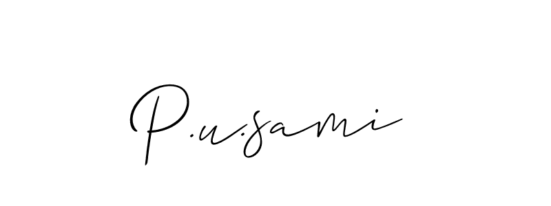 Once you've used our free online signature maker to create your best signature Allison_Script style, it's time to enjoy all of the benefits that P.u.sami name signing documents. P.u.sami signature style 2 images and pictures png