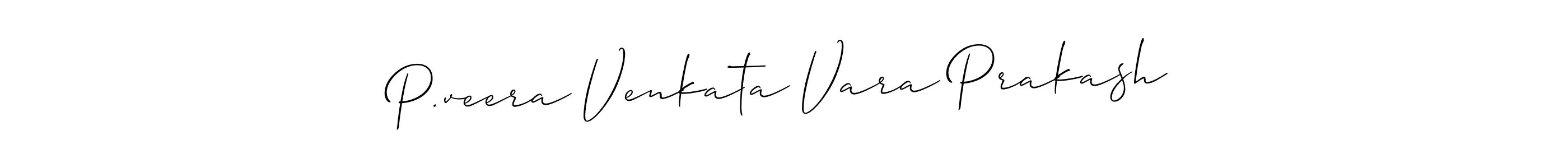 if you are searching for the best signature style for your name P.veera Venkata Vara Prakash. so please give up your signature search. here we have designed multiple signature styles  using Allison_Script. P.veera Venkata Vara Prakash signature style 2 images and pictures png