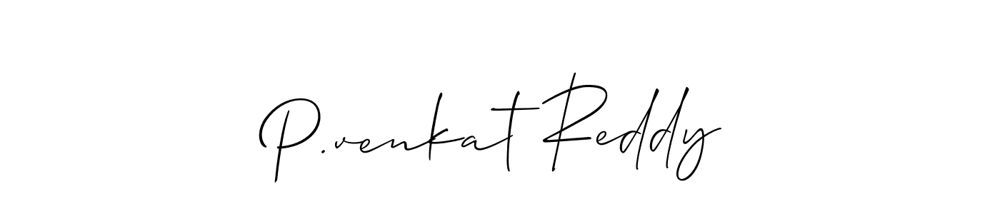 Make a beautiful signature design for name P.venkat Reddy. Use this online signature maker to create a handwritten signature for free. P.venkat Reddy signature style 2 images and pictures png