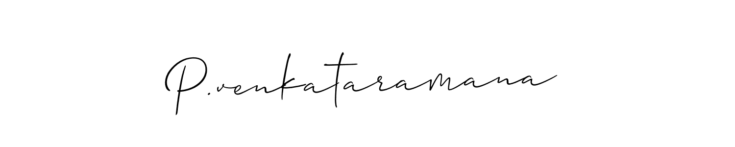 P.venkataramana stylish signature style. Best Handwritten Sign (Allison_Script) for my name. Handwritten Signature Collection Ideas for my name P.venkataramana. P.venkataramana signature style 2 images and pictures png