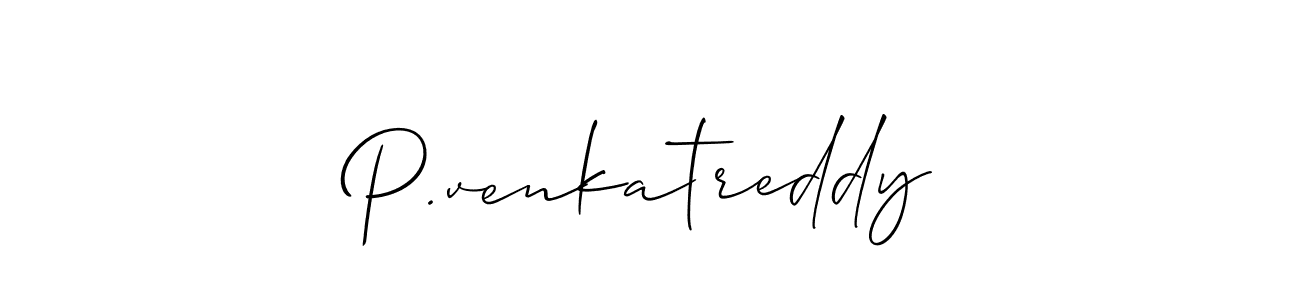 Make a beautiful signature design for name P.venkatreddy. Use this online signature maker to create a handwritten signature for free. P.venkatreddy signature style 2 images and pictures png