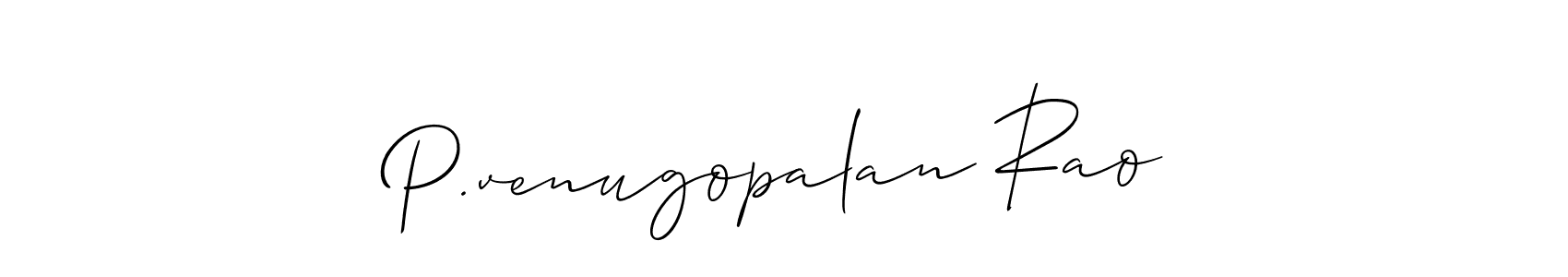 Similarly Allison_Script is the best handwritten signature design. Signature creator online .You can use it as an online autograph creator for name P.venugopalan Rao. P.venugopalan Rao signature style 2 images and pictures png