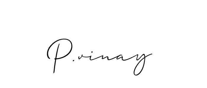 P.vinay stylish signature style. Best Handwritten Sign (Allison_Script) for my name. Handwritten Signature Collection Ideas for my name P.vinay. P.vinay signature style 2 images and pictures png