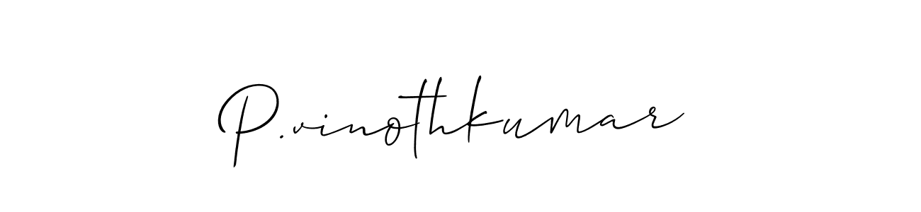 How to Draw P.vinothkumar signature style? Allison_Script is a latest design signature styles for name P.vinothkumar. P.vinothkumar signature style 2 images and pictures png
