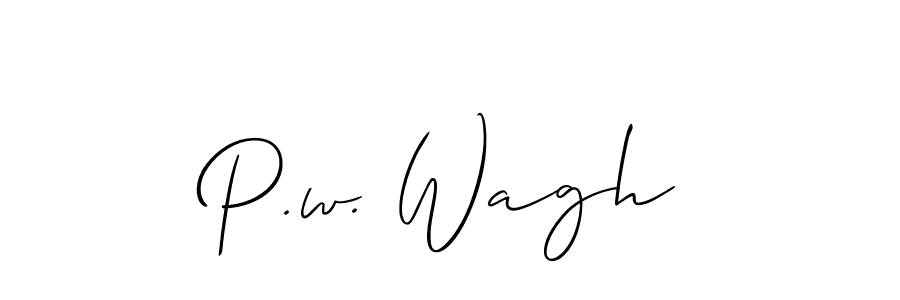 Here are the top 10 professional signature styles for the name P.w. Wagh. These are the best autograph styles you can use for your name. P.w. Wagh signature style 2 images and pictures png
