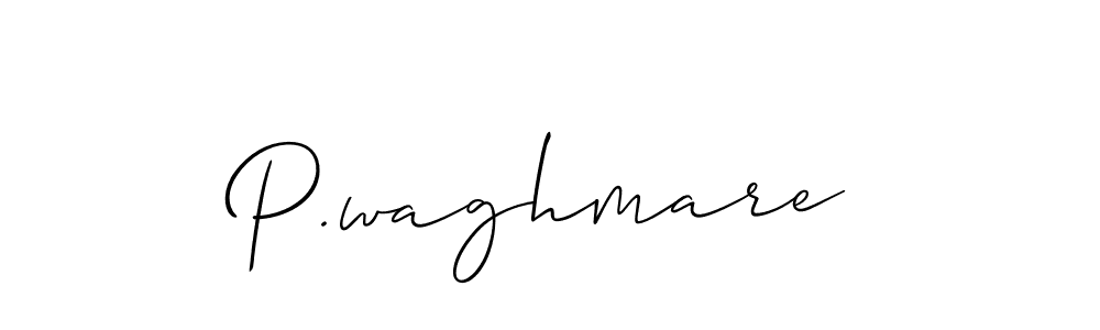 Also we have P.waghmare name is the best signature style. Create professional handwritten signature collection using Allison_Script autograph style. P.waghmare signature style 2 images and pictures png