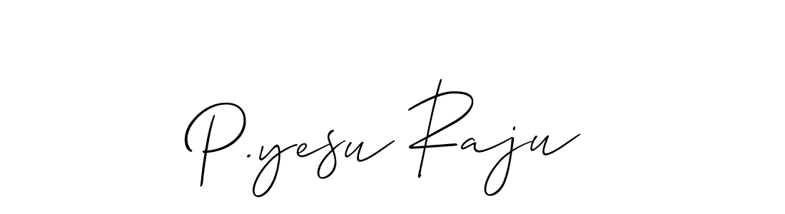 Create a beautiful signature design for name P.yesu Raju. With this signature (Allison_Script) fonts, you can make a handwritten signature for free. P.yesu Raju signature style 2 images and pictures png